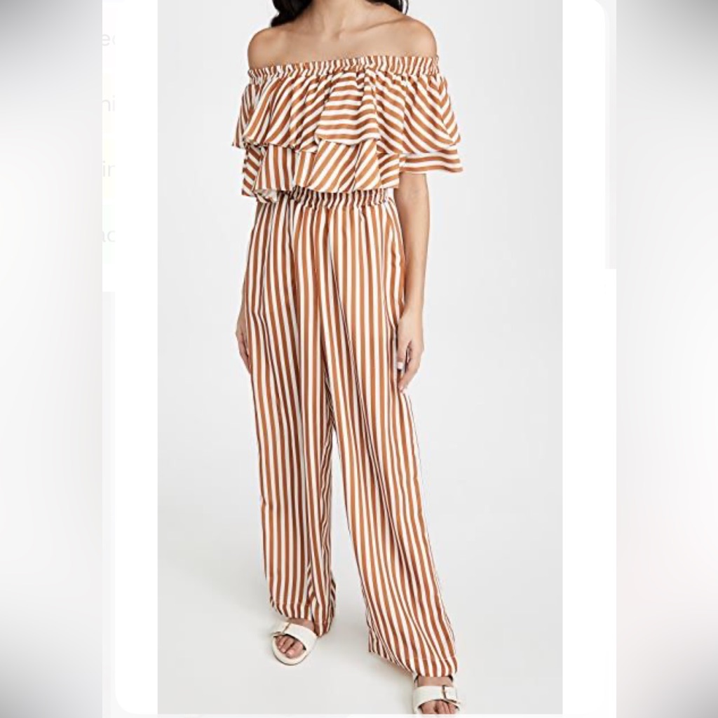 Diarrablu Orange And White Striped Set